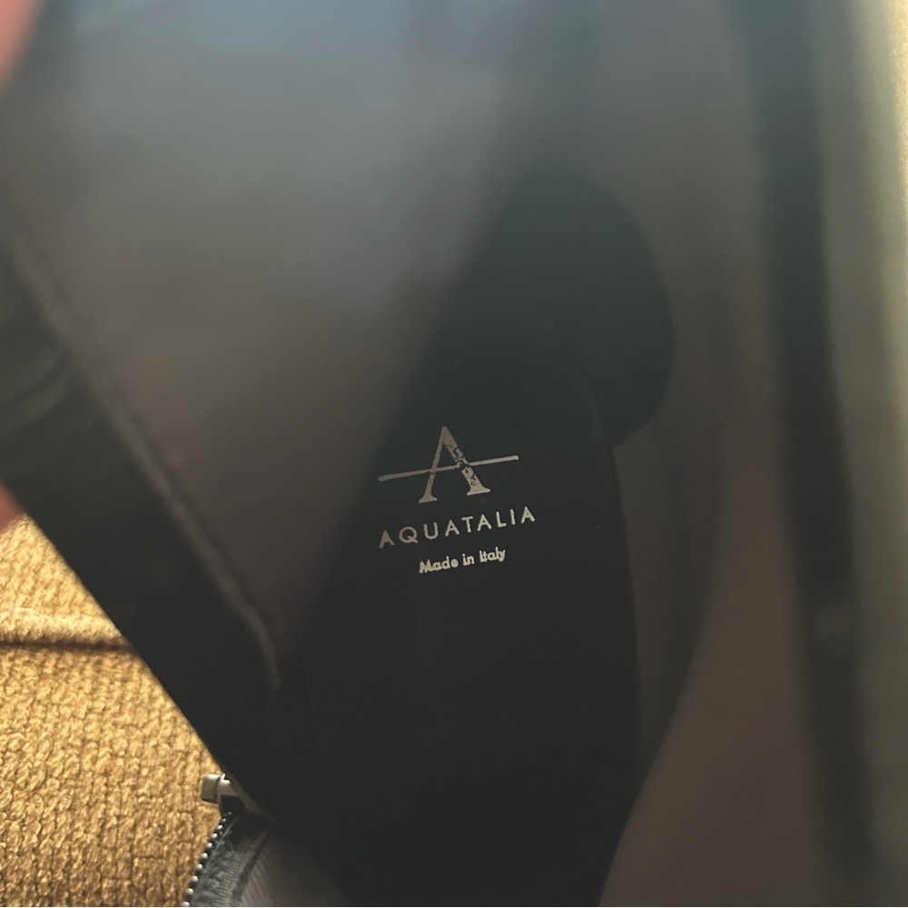 Aquatalia Made in Italy Fur Leopard Print Ankle Booties SZ 8.5 - Picture 6 of 6